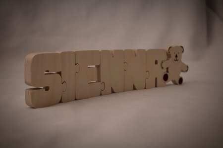 wooden jigsaw name